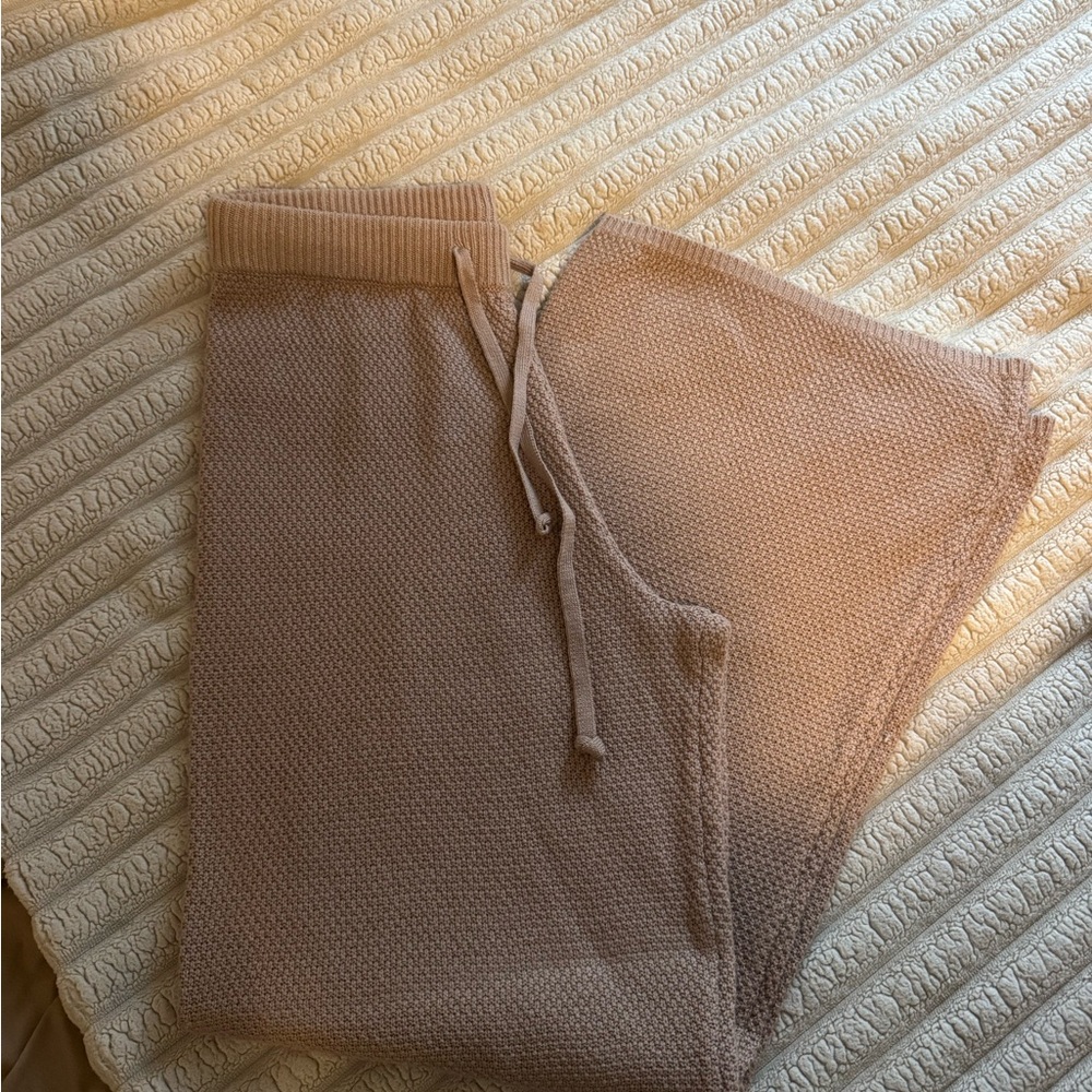 Gilly Hicks Knit Lounge Pants in Tan